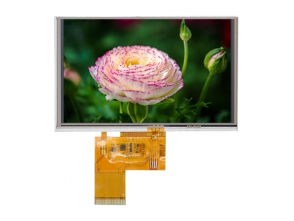 5寸觸摸液晶屏 帶電阻觸摸 800*480分辨率 5寸TFT LCD液晶模組總成